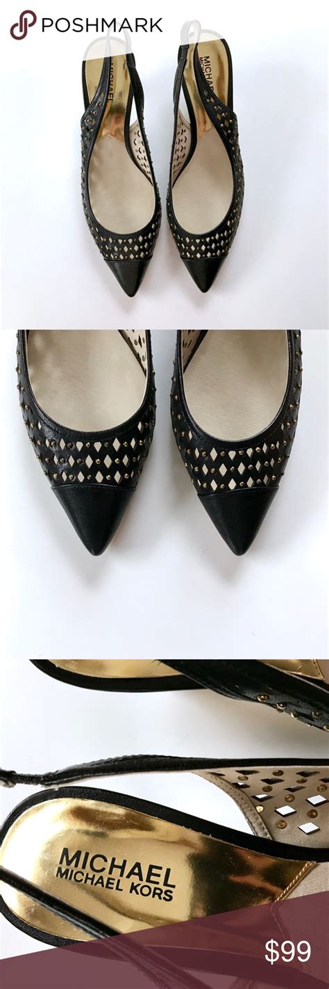 lord and taylor michael kors black slingback kitten heels|High Heel & Pumps for Women .